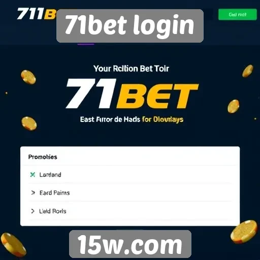 Promoções disponíveis no 71bet login